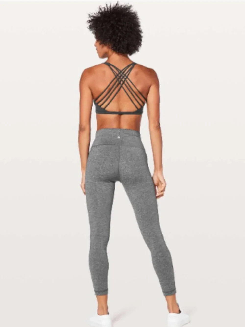 Lululemon Free To Be Wild Strappy Sports Bra Olive Green Size 10 Yoga Active Gym